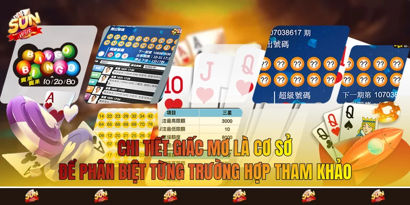 Chi tiết giấc mơ là cơ sở để phân biệt từng trường hợp tham khảo